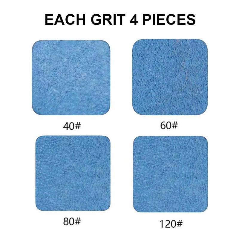 Zivisk 1/2 Inch X 18 Inch Sanding Belts, 4 each of 40/60/80/120 Grits, Blue Belt Sander Tool for Woodworking, Metal Polishing, Zirconia Sanding Belts (16 Pack) - Image 5